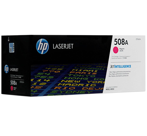Original HP 508A LaserJet Toner Set (CF360A, CF361A, CF362A, CF363A) - Black, Cyan, Magenta, Yellow