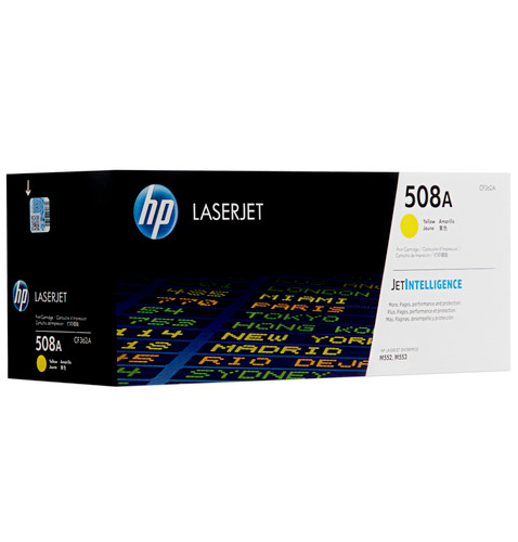 Original HP 508A LaserJet Toner Set (CF360A, CF361A, CF362A, CF363A) - Black, Cyan, Magenta, Yellow