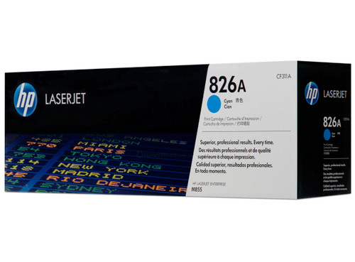 Original HP 826A LaserJet Toner Set (CF310A, CF311A, CF312A, CF313A) - Black, Cyan, Magenta, Yellow