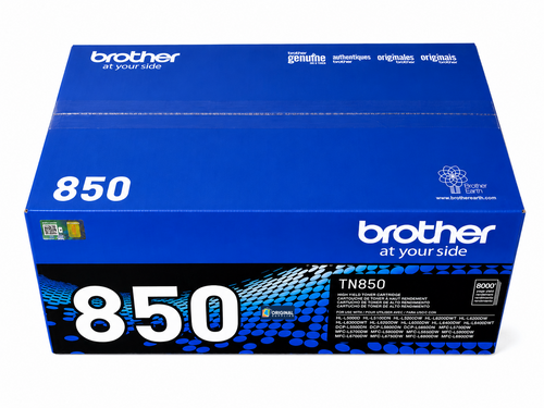 Original Brother TN-850 Black High-Yield Laser Toner Cartridge (TN850)