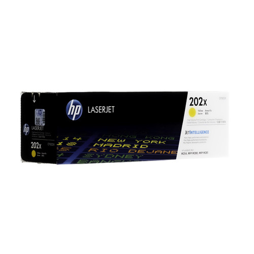 Original HP 202X LaserJet Toner Set (CF500X, CF501X, CF502X, CF503X) - Black, Cyan, Magenta, Yellow