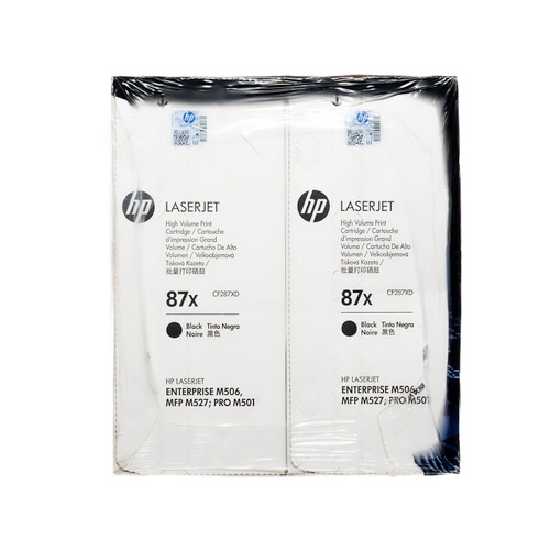Original HP 87X (Dual Pack) Black High-Yield LaserJet Toner