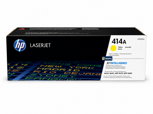 Original HP 414A Yellow LaserJet Toner Cartridge (W2022A)
