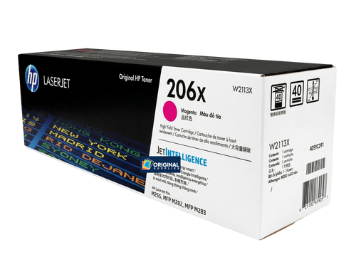 Original HP 206X Magenta High-Yield LaserJet Toner Cartridge (W2113X)