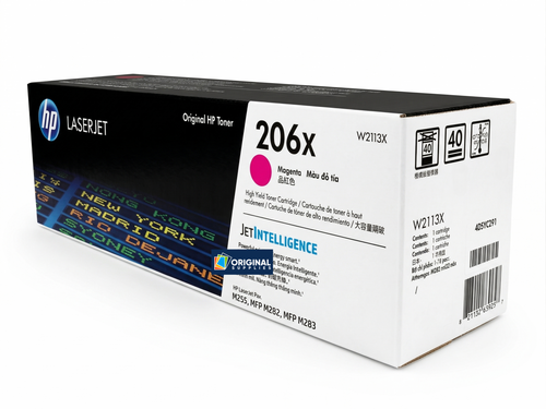Original HP 206X Magenta High-Yield LaserJet Toner Cartridge (W2113X)