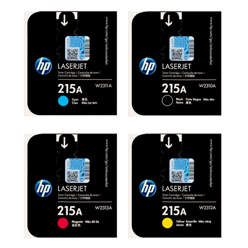 Original HP 215A SET W2310A W2311A W2312A W2313A Black Cyan Magenta Yellow LaserJet Toner Cartridges