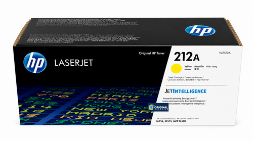 Original HP 212A Yellow LaserJet Toner Cartridge (W2122A)