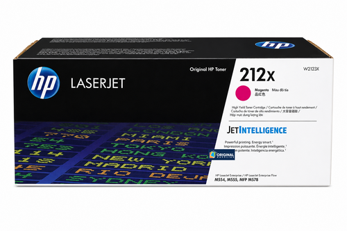 Original HP 212X Magenta High-Yield LaserJet Toner Cartridge (W2123X)