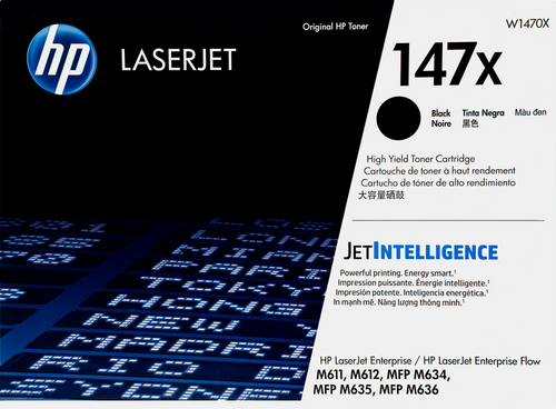 W1470X | HP 147X | Original HP LaserJet High-Yield Toner Cartridge - Black