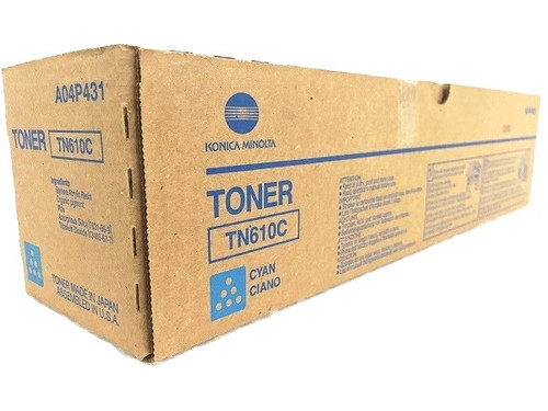 A04P431 | TN610C | Original Konica Minolta Toner Cartridge - Cyan