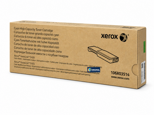 Original Xerox VersaLink C400/C405 Cyan High-Yield Laser Toner Cartridge (106R03514)