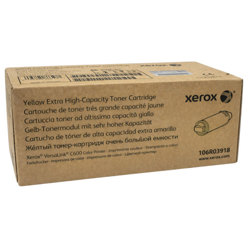 Original Xerox VersaLink C600 Yellow Laser Toner Cartridge (106R03918)