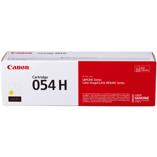 3025C001 | Canon 054H | Original Canon High-Yield Laser Toner Cartridge - Yellow