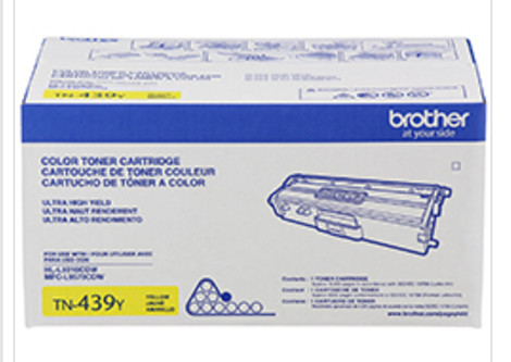 TN-439Y | Original Brother Ultra High-Yield Toner Cartridge – Yellow