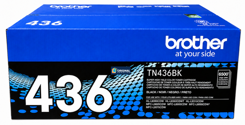 Original Brother TN-436BK Black Super High-Yield Laser Toner Cartridge (TN436BK)