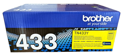 Original Brother TN-433Y Yellow Laser Toner Cartridge (TN433Y)