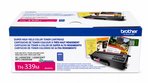 Original Brother TN-339M Magenta Super High-Yield Laser Toner Cartridge (TN339M)