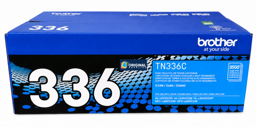 Original Brother TN-336C Black Laser Toner Cartridge (TN336C)