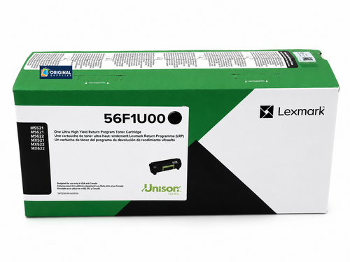 Original Lexmark 56F1U00 Black Laser Toner Cartridge