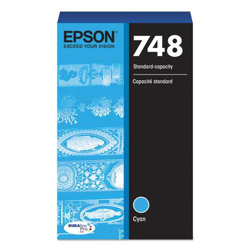 T748220 | Epson® 748 | Original Epson® DURABrite Pro® High-Yield Ink Cartridge - Cyan