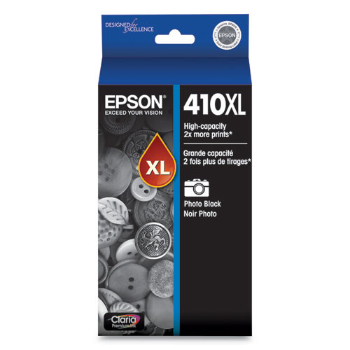 T410XL120-S | Epson® 410XL | Original Epson® Claria® High-Yield Ink Cartridge - Black