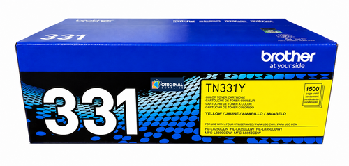 Original Brother TN-331 Laser Toner Set (TN331BK, TN331C, TN331M, TN331Y) - Black, Cyan, Magenta, Yellow
