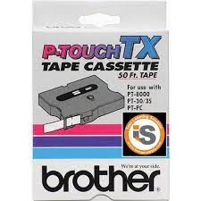 TX-4311 | Original Brother Tape Cartridge For P-Touch Labelers, 0.47" X 50 Ft - Black on Red