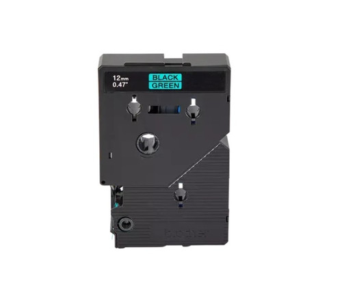 TC-8001 | Original Brother Tape Cartridge For P-Touch Labelers, 0.47" X 25.2 Ft - Black on Green