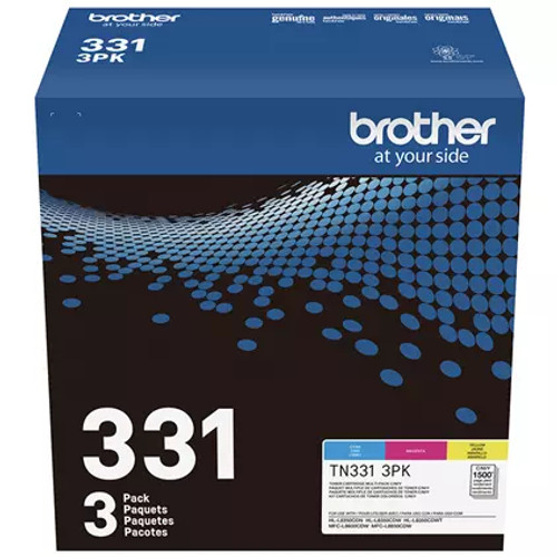 TN331-3PK | Orignal Brother Ink Cartridges 3-Pack - Cyan, Magenta, Yellow