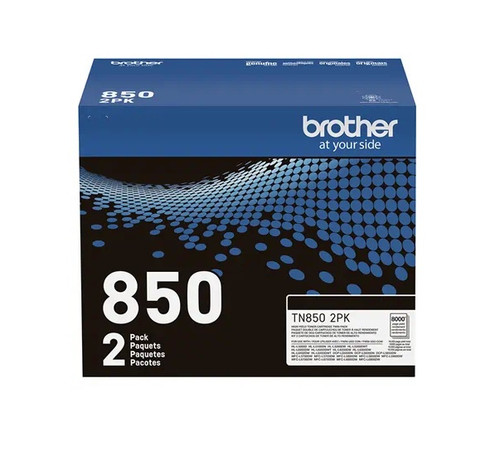 TN850-2PK | Orignal Brother High-Yield Ink Cartridges 2-Pack - Black