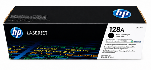 Original HP 128A Black LaserJet Toner Cartridge (CE320A)