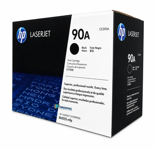 Original HP 90A Black LaserJet Toner Cartridge (CE390A)