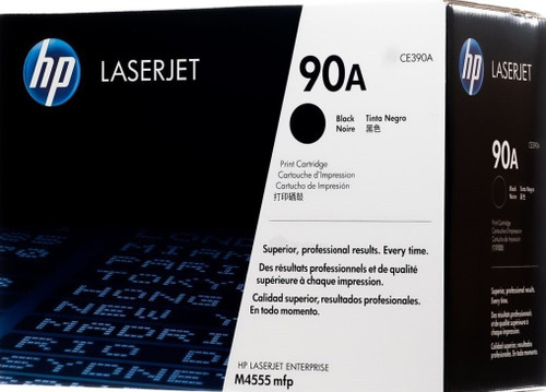 Original HP 90A Black LaserJet Toner Cartridge (CE390A)