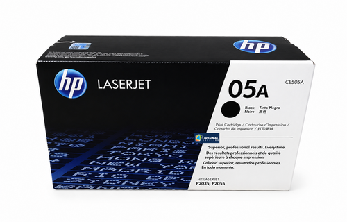 Original HP 05A Black LaserJet Toner Cartridge (CE505A)