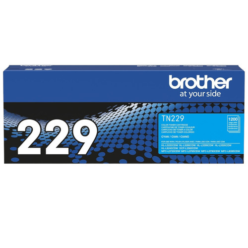 Original Brother TN229 Laser Toner Set (TN229BK, TN229C, TN229M, TN229Y) - Black, Cyan, Magenta, Yellow