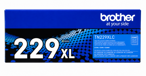 Original Brother TN229XLC Cyan High-Yield Toner Cartridge (TN229XLC)
