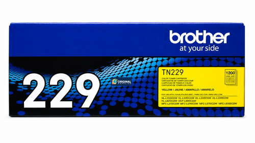 Original Brother TN229Y Yellow Toner Cartridge (TN229Y)