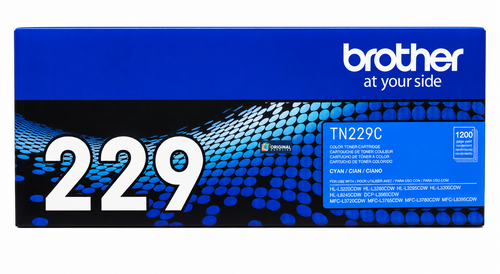 Original Brother TN229C Cyan Toner Cartridge (TN229C)
