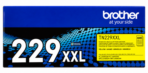 Original Brother TN229XXLY Yellow Super High-Yield Toner Cartridge (TN229XXLY)