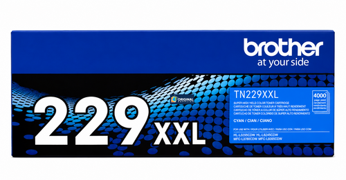 Original Brother TN229XXLC Cyan Super High-Yield Toner Cartridge (TN229XXLC)