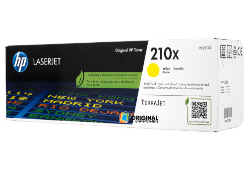 Original HP 210X High-Yield Toner Set (W2100X, W2101X, W2102X, W2103X) - Black, Cyan, Yellow, Yellow, Magenta