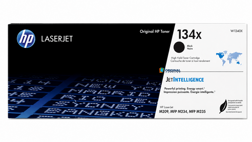 Original HP 134X Black LaserJet High-Yield Toner Cartridge (W1340X)