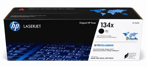 Original HP 134X Black LaserJet High-Yield Toner Cartridge (W1340X)