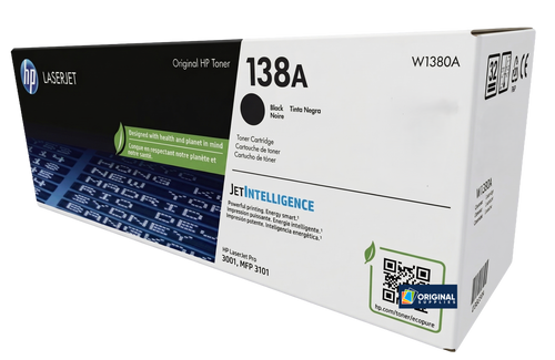 Original HP 138A Black LaserJet Toner Cartridge (W1380A)