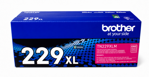 Original Brother TN229XL High-Yield Laser Toner Set (TN229XLBK, TN229XLC, TN229XLM, TN229XLY) - Black, Cyan, Magenta, Yellow