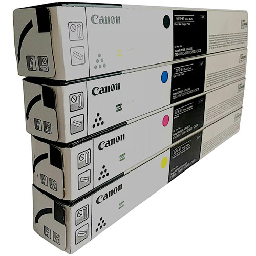 Canon GPR-61 Set | Original Canon Laser Toner Cartridges – Black, Cyan, Magenta, Yellow