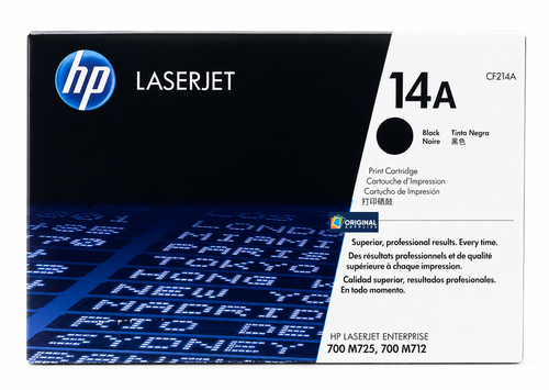 Original HP 14A Black LaserJet Toner Cartridge (CF214A)