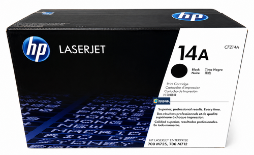 Original HP 14A Black LaserJet Toner Cartridge (CF214A)