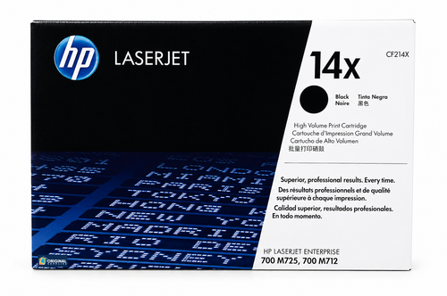 Original HP 14X Black High-Yield LaserJet Toner Cartridge (CF214X)