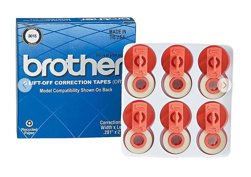 3015 | Orignal Brother Print Ribbons 6-Pack - White